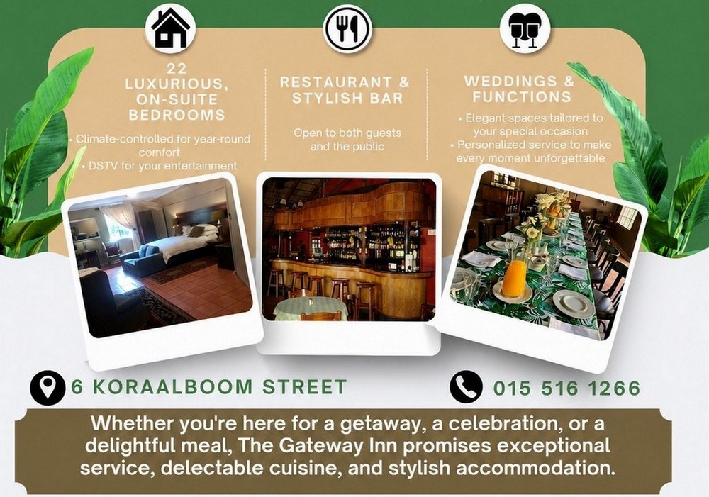 Accommodation in Makhado Louis Trichardt | Guesthouse with well-appointed en-suite Bedrooms and Meals, plus a Beautiful Wedding and Function Venue