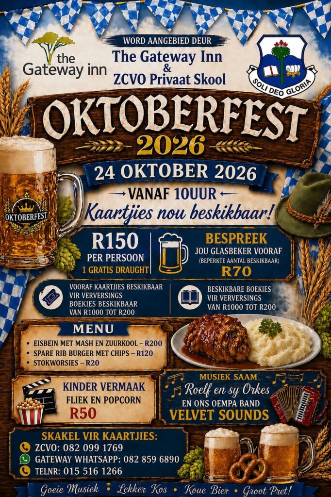 The Gateway Inn Octoberfest 24 October 2026